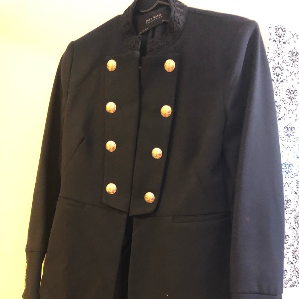 Military dark blue jacket